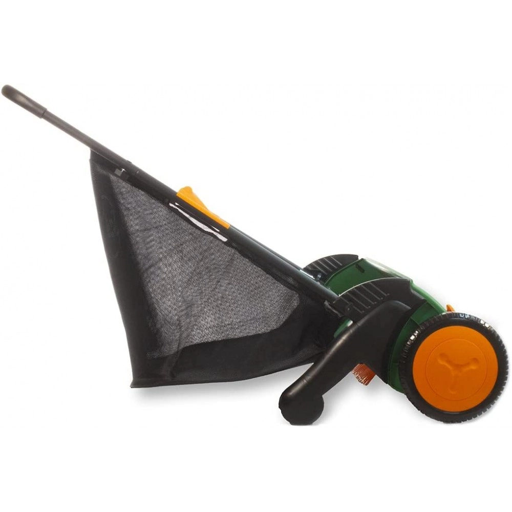 26-Inch Push Lawn Sweeper, Black/Green