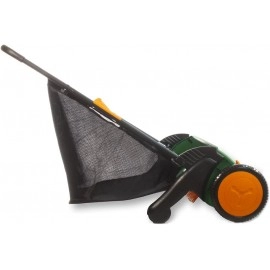 26-Inch Push Lawn Sweeper, Black/Green